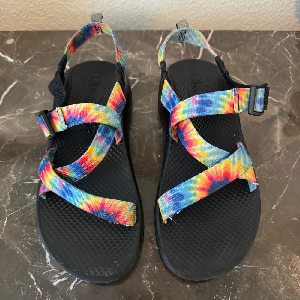 Chaco Z1 Classic Tie Dye Sport Sandals Womens Black Multi Outdoor Hiking Shoes